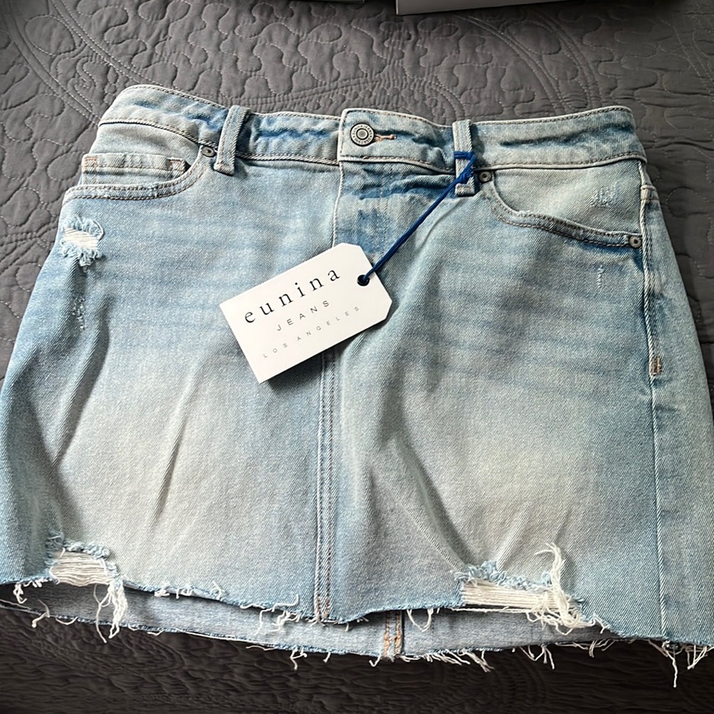 Junior small jean skirt new with tags